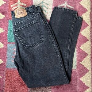 Vintage 80s Levi's Black Womens Jeans 550 USA